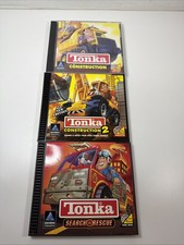 3 TONKA CD-ROM Game Discs Hasbro CONSTRUCTION, CONSTRUCTION 2 & Search Rescue picture
