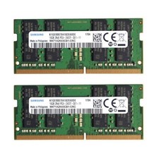 Samsung 32GB (2X 16GB) DDR4 2400MHz PC4-19200 SODIMM Memory Ram M471A2K43CB1-CRC picture