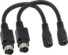 4 P-in DI-N to DC Power Cable4 Pi-n Mini D-in Male to D-C 5521 Cable picture