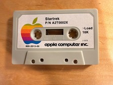 Vintage 1978 Apple II Cassette Star Wars / Star Trek A2T0002X Apple Computer Inc picture