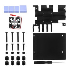 Housing Case+Cooling Fan Active Passive Radiator/Heatsink For Orange Pi 5 Plus C picture