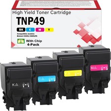 TNP49 Toner Cartridge for Konica Minolta bizhub C3351 C3851FS Printers KCMY picture
