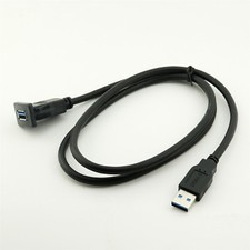 3FT Car Dashboard Flush Mount USB 3.0 A Socket Extension Lead Panel Cable Cord picture
