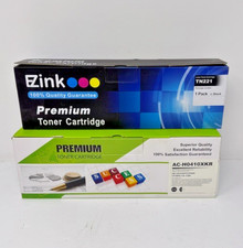 Lot of 2 New Sealed Toner Cartridges - E-Z Ink for Brother TN221 & AC-H0410XKR picture