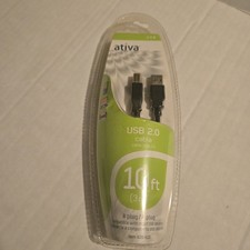 Ativa USB 2.0 Cable 10ft (3m) Black – High Speed Data Cable picture