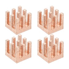 4 x Copper Heatsink 6x6x6mm Heat Sink Cooler Radiator Chip CPU Power Transistor picture
