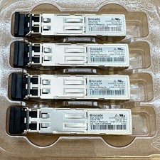 4x Brocade 33210-100 Avago AFBR-5715PZ-BR4 1000Base-SX SFP Transceivers Open Box picture