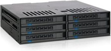 Icy Dock 6 Bay 2.5” Sata Hdd / Ssd Hot Swap Tool-less Backplane Enclos Wireless  picture
