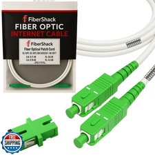 25M (82ft.) SC/APC to SC/APC Patch Cable OM2 Single Mode 9/125um - White picture
