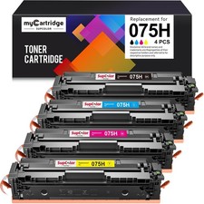 4-Pack Toner SUPCOLOR BCMY 075H Compatible With Canon Black Cyan Yellow Magenta picture