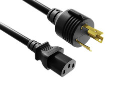15ft NEMA L6-30P to C13 Heavy Duty Power Cord 14AWG, 15A 250V picture