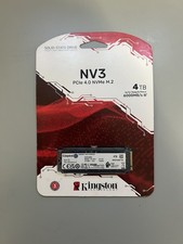 Kingston NV3 4TB PCIe 4.0 NVMe M.2 2280 SSD SNV3S/4000G New Sealed picture