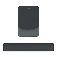 MOSISO Wrist Rest Support Mouse Pad & Keyboard Set, Slate Gray picture