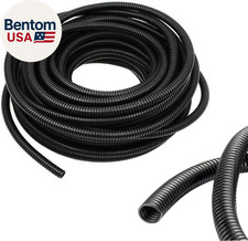 1/4 Inch Wire Loom Split Tubing - 16.5Ft Cord Protector Electric Wires Covers, A picture