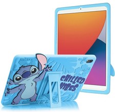 Shockproof Tablet Cover with Stand for 10.9 Inch iPad 10th Gen - Lilo & Stitch D picture