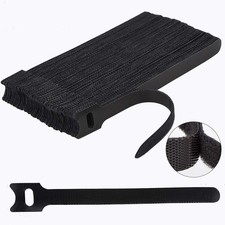 60 Pack 6-Inch Reusable Cable Ties - Adjustable Nylon Cord Management Straps picture