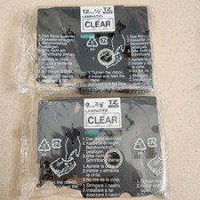 2PK Black on Clear Label Tape TZ-121 (9mm) & TZ-131 (12mm) picture