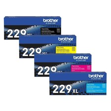 Brother TN229XL Genuine OEM Toner 4-Pack TN-229XL Black Cyan Magenta Yellow picture