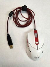 Redragon S101W Wired Optical Gaming Mouse -  White & Red picture