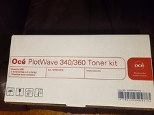 CANON Oce PlotWave 340/360 Black Toner OEM NEW Genuine 2 SEALED BOTTLES picture