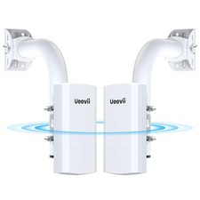 Wireless Bridge with 2 Bracket,2.4G Point to Point Outdoor WiFi Bridge with 3 picture