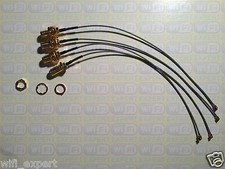 4 Mini PCI U.FL to RP-SMA Antenna WiFi Pigtail Cable Any Length picture