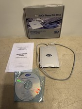 LaCie Pocket USB Floppy Disk Drive 3.5 Blue Boxed CIB Model 706018 Vintage Tech picture