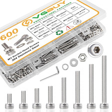 600Pcs M3 Screw Assortment Kit, M3 Screws (8 Sizes 6-30Mm) for 3D Printer DIY, H picture