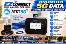 Unlimited 5G/4G LTE Hotspot 30 Days Data AT&T MR5100 Verizon M2100 picture