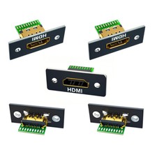 DIY OEM HDMI 8K Type-A Female Socket Connector Panel Mount Solder Type 5pcs/set picture