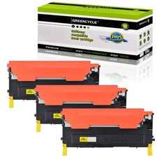 3PK Toner Fits for Samsung CLT-Y406S CLT-406S SL-C410 C412W C413w C460W/FW C463W picture