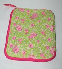 Lilly Pulitzer Chum Bucket Soft iPad Tablet Case Pink Green Sea 8 x 10 ~ NWOT picture