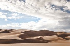 Landscape desert clouds sky sand new mexico Custom Gaming Mat Desk picture