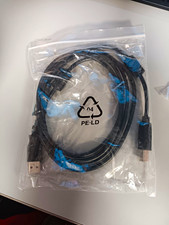 USB Cable USB Standard Type A Male to USB Type B Male, Black, 1:1 picture