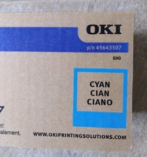 OKI Okidata 45643507 CYAN Toner Cartridge ES9465, ES9475, Genuine OEM, Sealed  picture