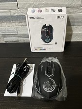Black Wireless Gaming Mouse 12000 DPI RGB USB-C Rechargeable 7 Button UHURU picture