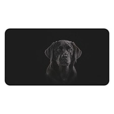 Black Labrador Desk Mat Elegant Dog Portrait Mouse Pad for Home Office picture