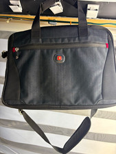 SWISSGEAR Black Padded Shoulder/Messenger Laptop Bag, Solid Pattern picture