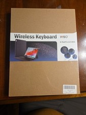 IVSO Wireless Keyboard for Ipad Pro 12.9 2018 Bluetooth Case Stand Black picture