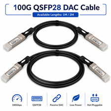 100G QSFP28 Passive DAC Twinax Cable For Intel E810-CQDA1 CQDA2 1M 2M picture