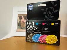 HP 950XL/951 (C2P01FN) 4 Pack Ink Cartridges Black/C/M/Y. [NEW] exp. 03.2028 picture