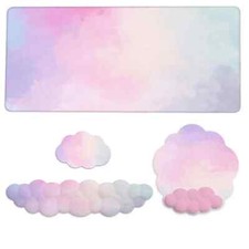 Cloud Keyboard Wrist Rest Mouse Pad Wrist Support Set with Ergonomic Memory Foam picture