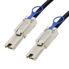 Cablecy External Mini SAS 4x SFF-8088 to SFF 8088 data Raid Hard Disk SAS Cable picture
