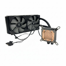 Corsair Hydro Series H100x 240mm Liquid CPU Cooler Dual 120mm Fans Intel picture