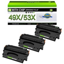 Q5949X Q7553X 49X Toner Cartridge Compatible 3 Pack, Black picture