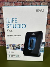new sealed,  Hitachi Desk Life Studio TB External Hard Drive + 4 GB USB picture