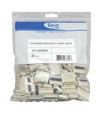 ICC ICC-IC110CB4PC 110 CONNECTING BLOCK- 4-PAIR- 100 PK picture