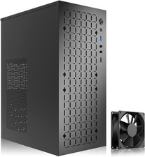 MATX Micro ATX Case, High Airflow Slim PC Case with 80Mm Fan-Black picture
