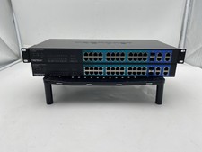 Lot Of 2 TRENDnet TPE-224WS 24 Port 10/100 Mbps Ethernet Switch picture