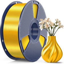 SUNLU 3D Printer Silk Filament Shiny Silk PLA Filament 1.75m 1000g Light Gold picture
